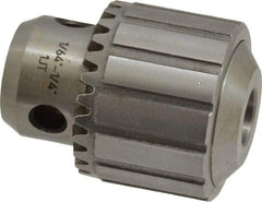 Accupro - JT1, 1/32 to 1/4" Capacity, Tapered Mount Drill Chuck - Keyed, 32mm Sleeve Diam, 40mm Open Length - Exact Industrial Supply