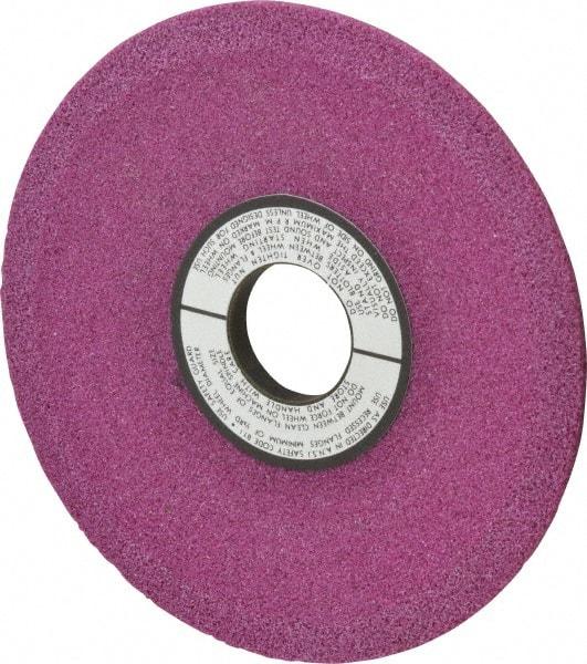 Grier Abrasives - 6" Diam, 1-1/4" Hole Size, 1/2" Overall Thickness, 46 Grit, Type 12 Tool & Cutter Grinding Wheel - Coarse Grade, Aluminum Oxide, J Hardness, Vitrified Bond, 4,138 RPM - Caliber Tooling