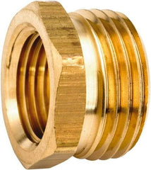 ANDERSON METALS - 3/4 MGHT & 1/4 FPT Garden Hose Male x FIP - Lead Free Brass, Male Hose to Female Pipe Connector - Caliber Tooling