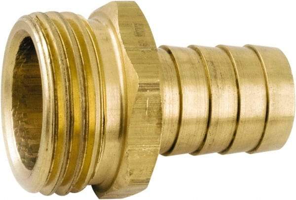 ANDERSON METALS - 3/4 GHT Garden Hose Barb x Male - Lead Free Brass, Male Hose to Barb Connector - Caliber Tooling