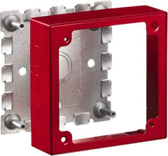 Hubbell Wiring Device-Kellems - 4.64 Inch Long x 1.38 Inch Wide x 4.54 Inch High, Rectangular Raceway Box - Red, For Use with HBL500 Series Raceways and HBL750 Series Raceways - Caliber Tooling