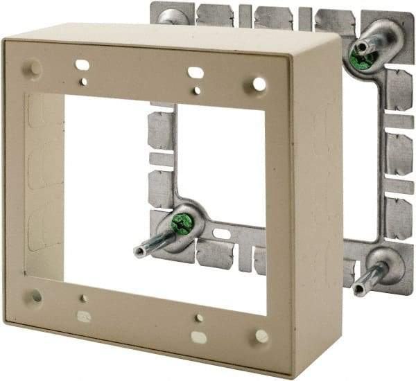 Hubbell Wiring Device-Kellems - 4.64 Inch Long x 1.38 Inch Wide x 4.54 Inch High, Rectangular Raceway Box - Ivory, For Use with HBL500 Series Raceways and HBL750 Series Raceways - Caliber Tooling