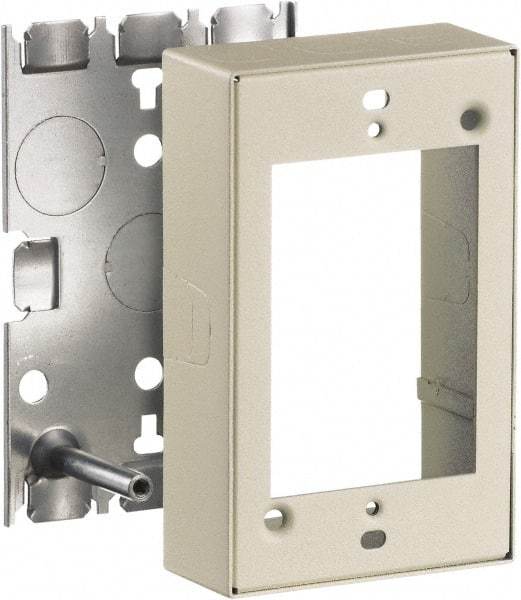 Hubbell Wiring Device-Kellems - 2.82 Inch Long x 1.13 Inch Wide x 4.54 Inch High, Rectangular Raceway Box - Ivory, For Use with HBL500 Series Raceways and HBL750 Series Raceways - Caliber Tooling