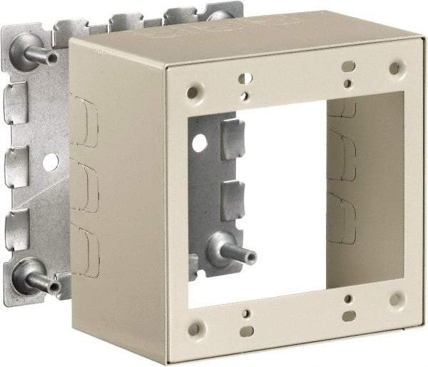 Hubbell Wiring Device-Kellems - 4.64 Inch Long x 2-3/4 Inch Wide x 4.54 Inch High, Rectangular Raceway Box - Ivory, For Use with HBL500 Series Raceways and HBL750 Series Raceways - Caliber Tooling