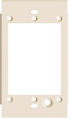 Hubbell Wiring Device-Kellems - 2-1/2 Inch Long x 4-3/4 Inch High, Rectangular Raceway Plate - Ivory, For Use with HBL4700 Series Raceways and HBL4750 Series Metal Raceways - Caliber Tooling