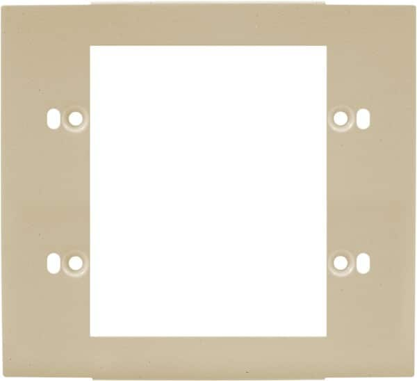 Hubbell Wiring Device-Kellems - 5.12 Inch Long x 4-3/4 Inch High, Rectangular Raceway Plate - Ivory, For Use with HBL4700 Series Raceways and HBL4750 Series Metal Raceways - Caliber Tooling