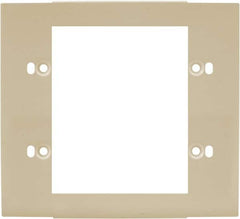 Hubbell Wiring Device-Kellems - 5.12 Inch Long x 4-3/4 Inch High, Rectangular Raceway Plate - Ivory, For Use with HBL4700 Series Raceways and HBL4750 Series Metal Raceways - Caliber Tooling