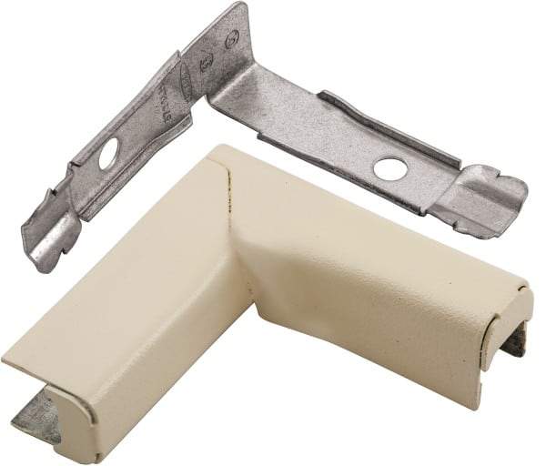 Hubbell Wiring Device-Kellems - 2.98 Inch Long x 0.94 Inch Wide x 3 Inch High, Raceway Elbow End - 90°, Ivory, For Use with HBL500 Series Raceways and HBL750 Series Raceways - Caliber Tooling