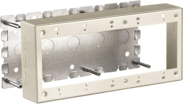 Hubbell Wiring Device-Kellems - 10.01 Inch Long x 1-3/4 Inch Wide x 4.54 Inch High, Rectangular Raceway Box - Ivory, For Use with HBL500 Series Raceways and HBL750 Series Raceways - Caliber Tooling