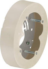 Hubbell Wiring Device-Kellems - 5.31 Inch Wide x 1.29 Inch High, Round Raceway Box - White, For Use with Nonmetallic PlugTrak Raceways, PL1 LANTrak, PP1 PremiseTrak and PW2 WallTrak Latching Raceways - Caliber Tooling