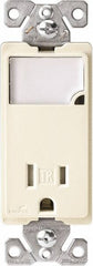 Cooper Wiring Devices - 2 Pole, 125 VAC, 15 Amp, 1 Outlet, Flush Mounted, Self Grounding, Tamper Resistant Combination Outlet with Night Light - 5-15R Configuration, Back Side Wiring, Thermoplastic Material, cULus Listed Standard - Caliber Tooling