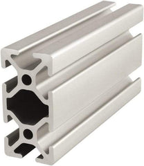 80/20 Inc. - 4 Meters Long x 25 mm Wide x 50 mm Deep, T-Slotted Aluminum Extrusion - Clear Anodized Finish - Caliber Tooling