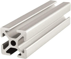 80/20 Inc. - 6 Meters Long x 25 mm Wide x 25 mm Deep, T-Slotted Aluminum Extrusion - Clear Anodized Finish - Caliber Tooling