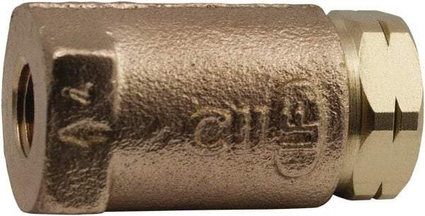 Conbraco - 2-1/2" Lead Free Bronze Check Valve - Inline, Female NPT, 400 WOG - Caliber Tooling