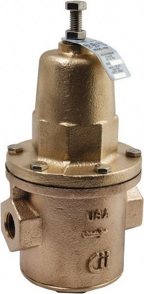 Conbraco - 400 Max psi Direct Pressure Reducing Valve - 1-1/2" Female NPT Connection, 13.19" High x 6-3/4" Wide, 25 to 75 psi Reduced Pressure Range - Caliber Tooling