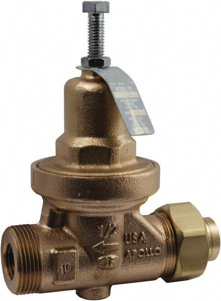 Conbraco - 250 Max psi Direct Pressure Reducing Valve - 3/4" Female NPT Connection, 5.88" High x 4.88" Wide, 25 to 75 psi Reduced Pressure Range - Caliber Tooling