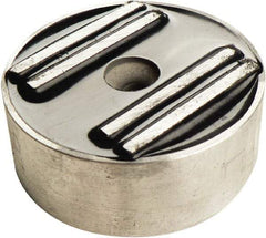 Mag-Mate - 2" Wide x 1/2" Thick, Center Mount Neodymium Rare Earth Fixture Magnet - 45 Lb Average Holding Capacity, 90 Lb Max Holding Capacity, Aluminum Housing - Caliber Tooling