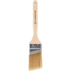 Wooster Brush - 2" Angled Synthetic Sash Brush - 2-11/16" Bristle Length, 7-7/8" Maple Fluted Handle - Caliber Tooling