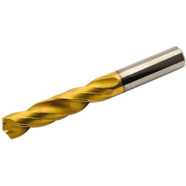 Seco - 0.2365" 140° Solid Carbide Jobber Drill - Multilayer TiAlN Finish, Right Hand Cut, Spiral Flute, Straight Shank, 3.228" OAL, Standard Point - Caliber Tooling