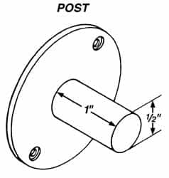 Mahr - Post Drop Indicator Back - Use with AGD Group 4 Series E/R - Caliber Tooling