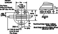 Mahr - 1-1/2 Inch Adjustable Slot and 1/4 Inch Bore, Drop Indicator AGD 1 Peacock Indicator - For Use with Adjusting Knobs - Caliber Tooling