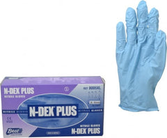 SHOWA - Size XL, 8 mil, Industrial Grade, Powdered Nitrile Disposable Gloves - Exact Industrial Supply