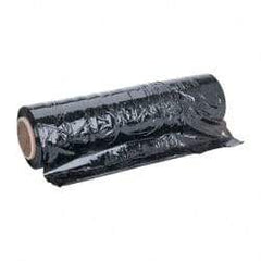 Stretch Associates - 18" x 1,500' 80 Gauge Black Hand Held Stretch & Pallet Wrap for Use with Dispenser - 4 Piece, 80 Gauge, Black - Caliber Tooling