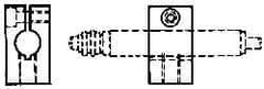 Mahr - Remote Data Collection Square Bracket - 28.6mm Overall Length, For Use with Cartridge Type Gage Head, Max micro m Indicators, Remote Indicating Units - Caliber Tooling