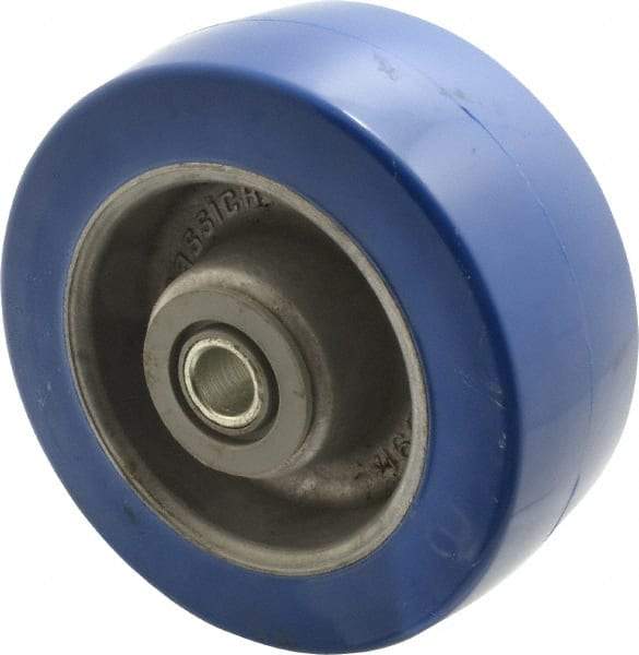 Albion - 5 Inch Diameter x 2 Inch Wide, Polyurethane Caster Wheel - 1,300 Lb. Capacity, 2-3/8 Inch Hub Length, 1/2 Inch Axle Diameter, Sealed Roller Bearing - Caliber Tooling