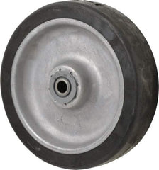 Albion - 8 Inch Diameter x 2 Inch Wide, Rubber Caster Wheel - 600 Lb. Capacity, 2-3/8 Inch Hub Length, 1/2 Inch Axle Diameter, Sealed Roller Bearing - Caliber Tooling