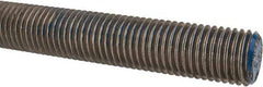 Made in USA - 1-8 UNC (Coarse), 6' Long, Stainless Steel Threaded Rod - Right Hand Thread - Caliber Tooling