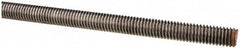 Value Collection - 3/8-16 UNC (Coarse), 6' Long, Alloy Steel Threaded Rod - Plain Finish, Right Hand Thread - Caliber Tooling