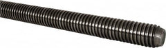 Value Collection - 1-1/2-6 UNC (Coarse), 6' Long, Alloy Steel Threaded Rod - Plain Finish, Right Hand Thread - Caliber Tooling