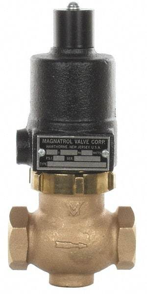 Magnatrol Valve - 1" Port, 2 Way, Bronze Solenoid Valve - Normally Open - Caliber Tooling