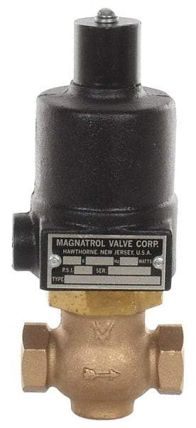 Magnatrol Valve - 1/2" Port, 2 Way, Bronze Solenoid Valve - Normally Open - Caliber Tooling