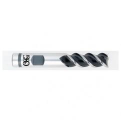 5/8" Dia. - 3-3/4" OAL - Bright VC10-50° Helix - Square End SE EM - 3 FL - Caliber Tooling