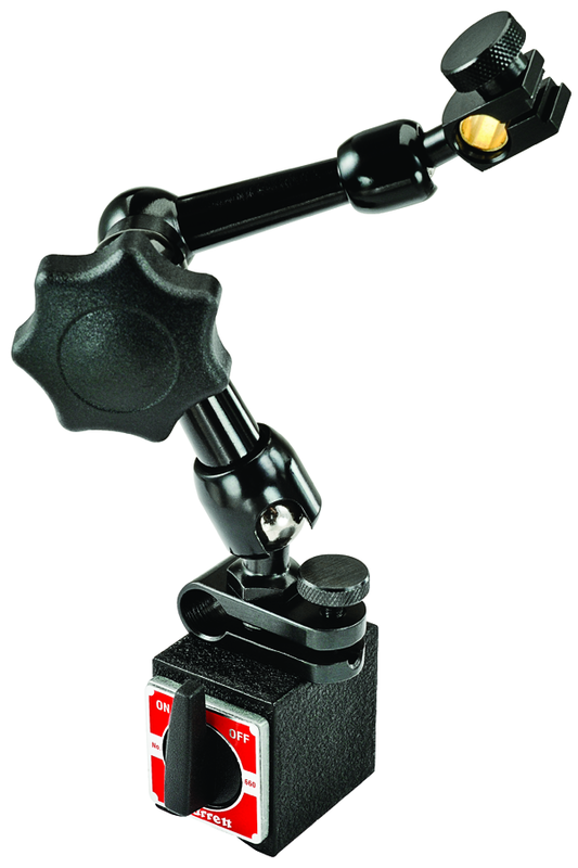 #660 - 1-3/16 x 1-9/16 x 1-3/8" Base Size  - Power On/Off with Triple-Jointed Arm - Magnetic Base Indicator Holder - Caliber Tooling