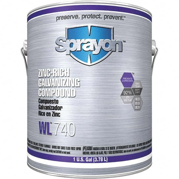 Sprayon - 1 Gal Zinc Cold Galvanizing Compound - Comes in Can - Caliber Tooling