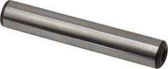 Gibraltar - 1/2" Diam x 3" Pin Length C-1215 Case Hardened Steel Pull Out Dowel Pin - 1 Beveled & 1 Threaded End - Caliber Tooling