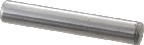 Gibraltar - 1/4" Diam x 1-1/2" Pin Length C-1215 Case Hardened Steel Pull Out Dowel Pin - 1 Beveled & 1 Threaded End - Caliber Tooling