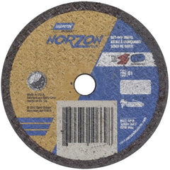 3″ × 0.035″ × 3/8″ NorZon Plus Small Diameter Cut-Off Wheel Type 01 Straight Aluminum Oxide - Caliber Tooling