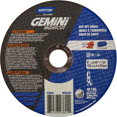 6″ × 0.090″ × 7/8″ Gemini Right Angle Cut-Off Wheel Type 01 Straight 46 Grit - Caliber Tooling