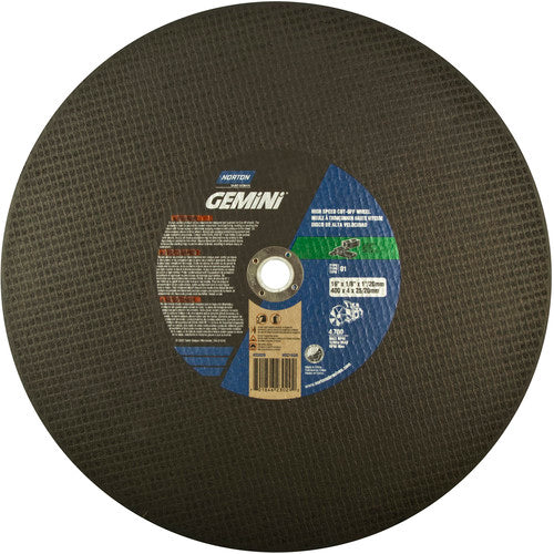 14″ × 1/8″ × 1″ Concrete High Speed Cut-Off Wheel Type 01 Straight Silicon Carbide - Caliber Tooling