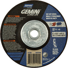 ‎5″ × 3/32″ × 5/8″-11 Gemini Non-Woven Depressed Center Wheel Type 27 24 Grit - Caliber Tooling