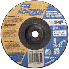 4″ × 1/8″ × 3/8″ NorZon Plus Non-Woven Depressed Center Wheel Type 27 - Caliber Tooling