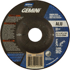 ‎4-1/2″ × 1/8″ × 7/8″ Gemini Non-Woven Depressed Center Wheel Type 27 46 Grit - Caliber Tooling