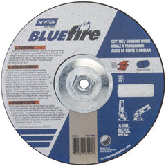 9″ × 1/8″ × 5/8″ BlueFire Non-Woven Depressed Center Wheel Type 27 Zirconia Alumina / Aluminum Oxide - Caliber Tooling