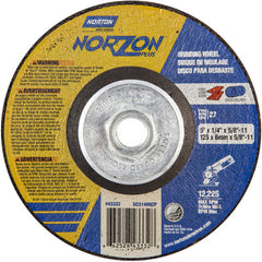 5″ × 1/4″ × 5/8″ NorZon Plus Non-Woven Depressed Center Wheel Type 27 - Caliber Tooling