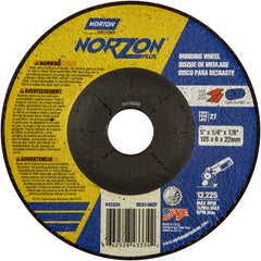 5″ × 1/4″ × 7/8″ NorZon Plus Non-Woven Depressed Center Wheel Type 27 - Caliber Tooling