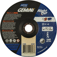 7″ × 0.060″ × 7/8″ Gemini Non-Woven Depressed Center Wheel Type 27 - Caliber Tooling